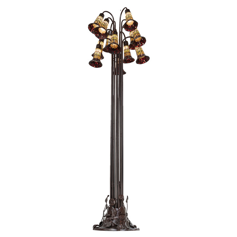 Bueche Tree Floor Lamp, Red/Amber