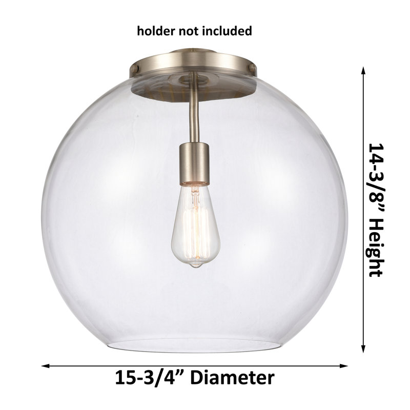 Ballston - Ellington - Luminaire suspendu 1 tige - Ampoule DEL - Finition laiton brossé - Abat-jour blanc mat, Grainé
