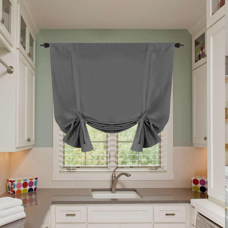 Rideaux isolants et isolants pour la salle de bain, Gris bleuâtre