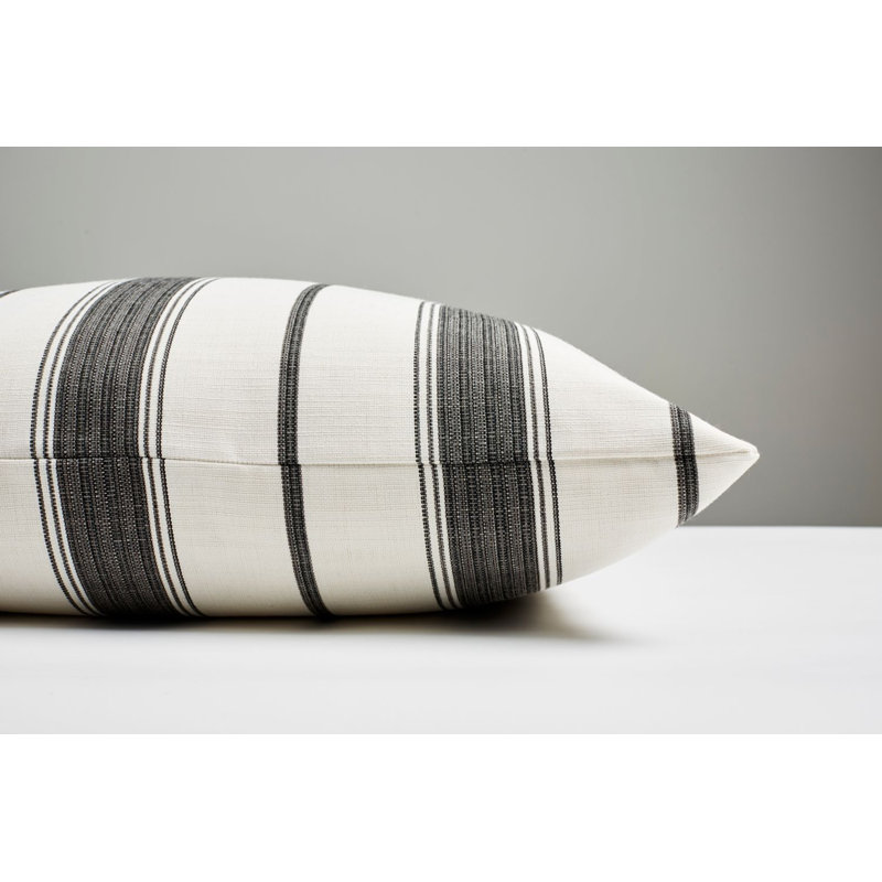Sconset Square Indoor/Outdoor Pillow Cover & Insert, Carbon