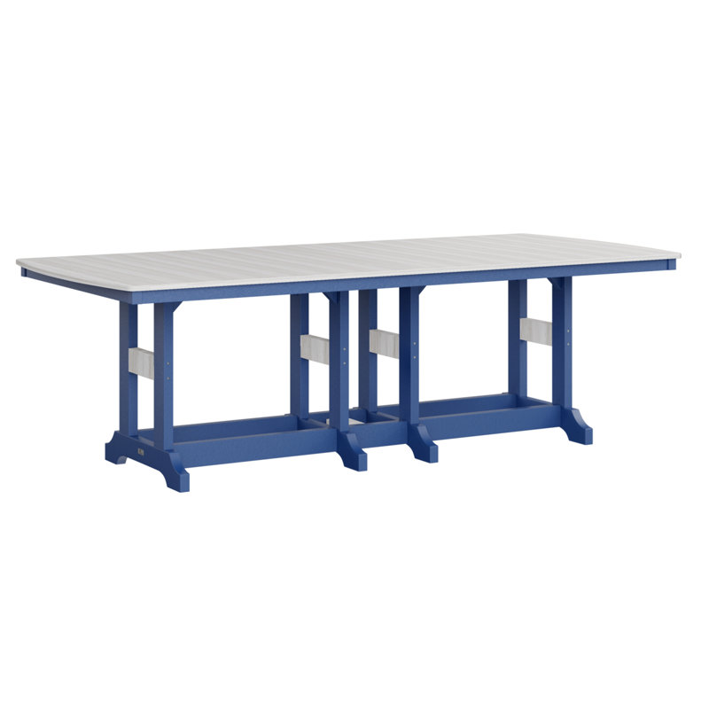 Garden Classic Outdoor Dining Table, Slate, Chocolate Brown