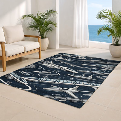 Tapis intérieur et extérieur gris Transport