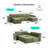 133.4" Modular Cloud Sectional Sofa With Movable 2 Ottomans-488725746