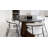 Maxim Round Marble Top Solid Wood Base Dining Table