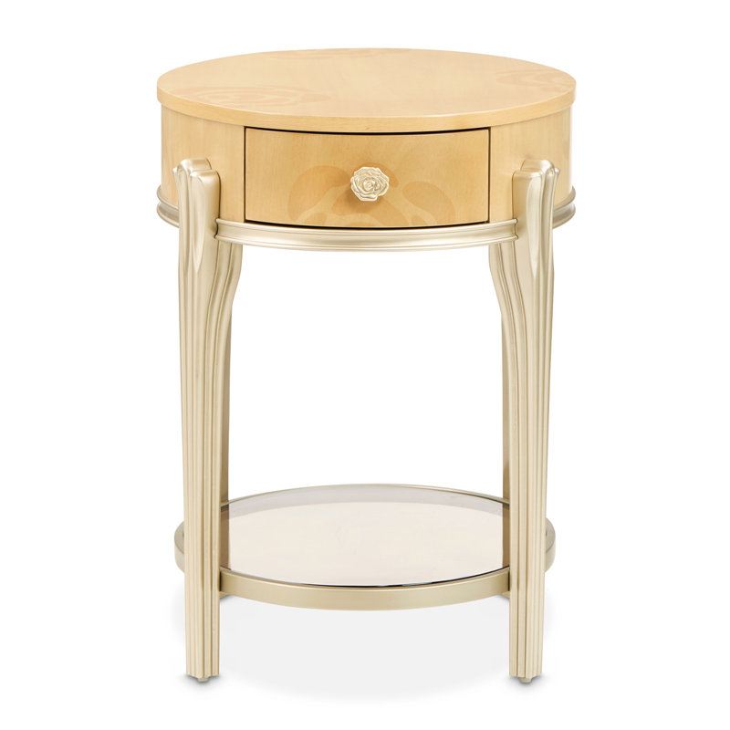 Camellia Field Caramel End Table