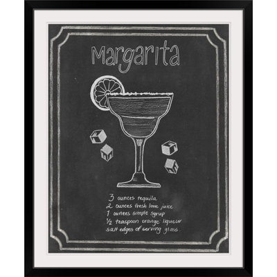 « iv », affiche rétro dépilé Chalkboard Cocktails