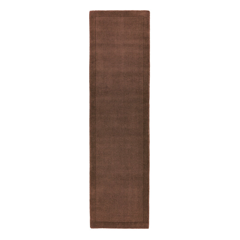 Durbin Solid Colour Wool Hand Woven Area Rug, Runner 68 x 240cm
