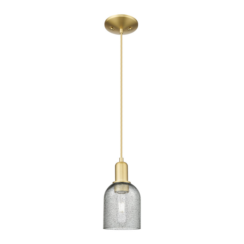 Arcadia - Lambrecht - Mini-luminaire suspendu à cordon 5 lumières 1 po, Or satiné, Charcoal