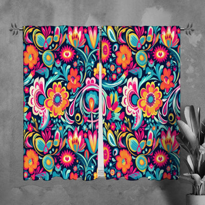 Paire de rideaux obscurcissant en polyester Liboria