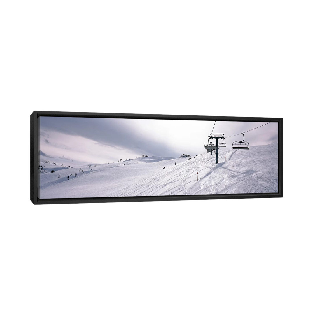 " Ski Lifts In A Ski Resort, Kitzbuhel Alps, Wildschonau, Kufstein, Tyrol, Austria " by Panoramic Images East Urban Home 