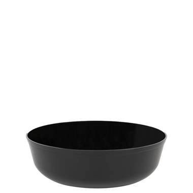 Plastic Bowls - Black Oval Serving Bowls
