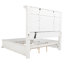 Ensemble de chambre avec grand lit 5 pièces Vintage White