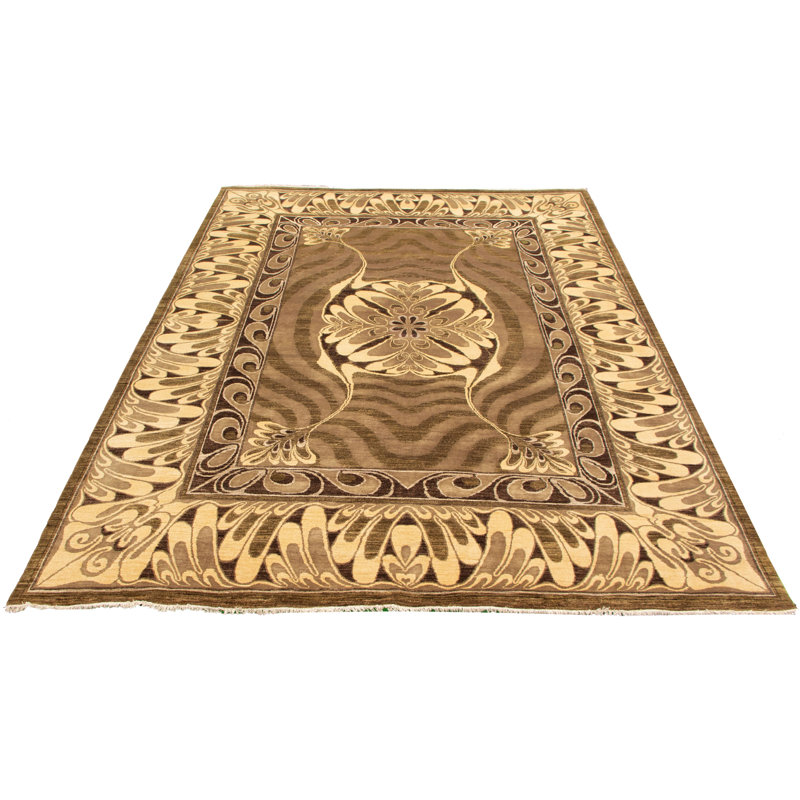 Tapis décoratif en laine noué à la main de conception unique 9 pi 1 po x 12 pi 2 po Bubala New Age 18/20 Pak Finest