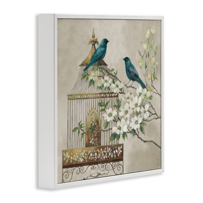 «Neutral Birdcage Menagerie», giclée par Elaine Vollherbst