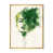 Toile avec cadre flottant or