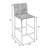 Upholstered Counter Stool with Metal Frame-142984507-259090050