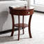 Table de bout avec tiroir et tablette, table d'appoint de rangement à 2 niveaux pour le salon, la chambre à coucher ou le bureau, fabrication en bois d'ingénierie au fini acajou riche