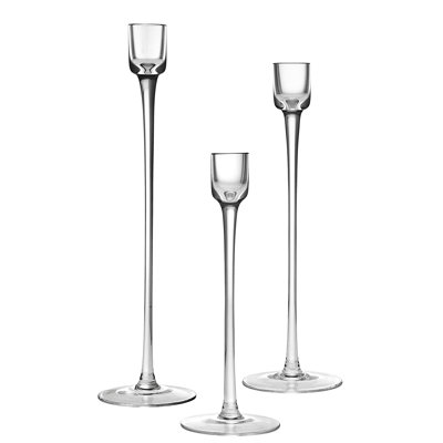 Ensemble de porte-chandelles coniques en cristal Ashby
