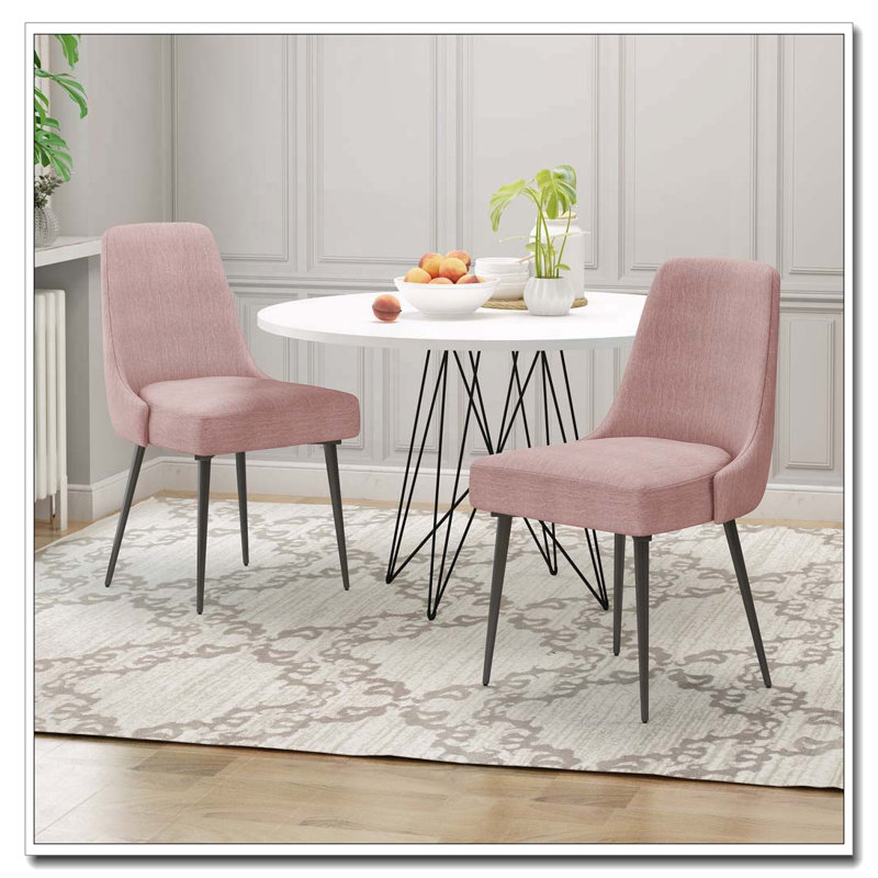 Ensemble de chaises de salle à manger, Rosé