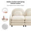 Canapé rembourré Cloud, causeuse modulaire, tissu en peluche-1655996358
