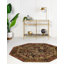 Tapis traditionnel Qrutwood vert-noir-789214014