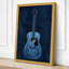 Classical Guitar in Blue Modern 1 Piece Wrapped Canvas Wall Art-432568988-432568991