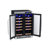 EdgeStar 24 Inch Wide 36 Bottle Built-In Wine Cooler with Dual Cooling Zones and French Doors