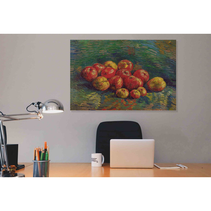 Red Apples by Vincent Van Gogh - 1 Piece Wrapped Canvas Painting, 35cm H x 50cm W x 18cm D