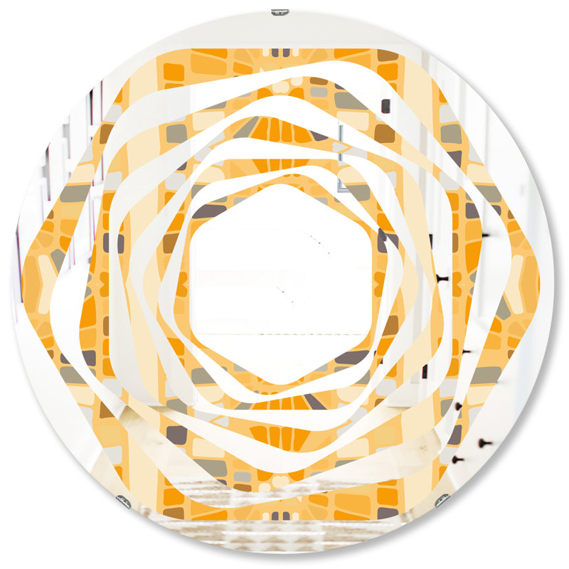 Miroir mural Whirl Abstract II, H 31,5 po x l po