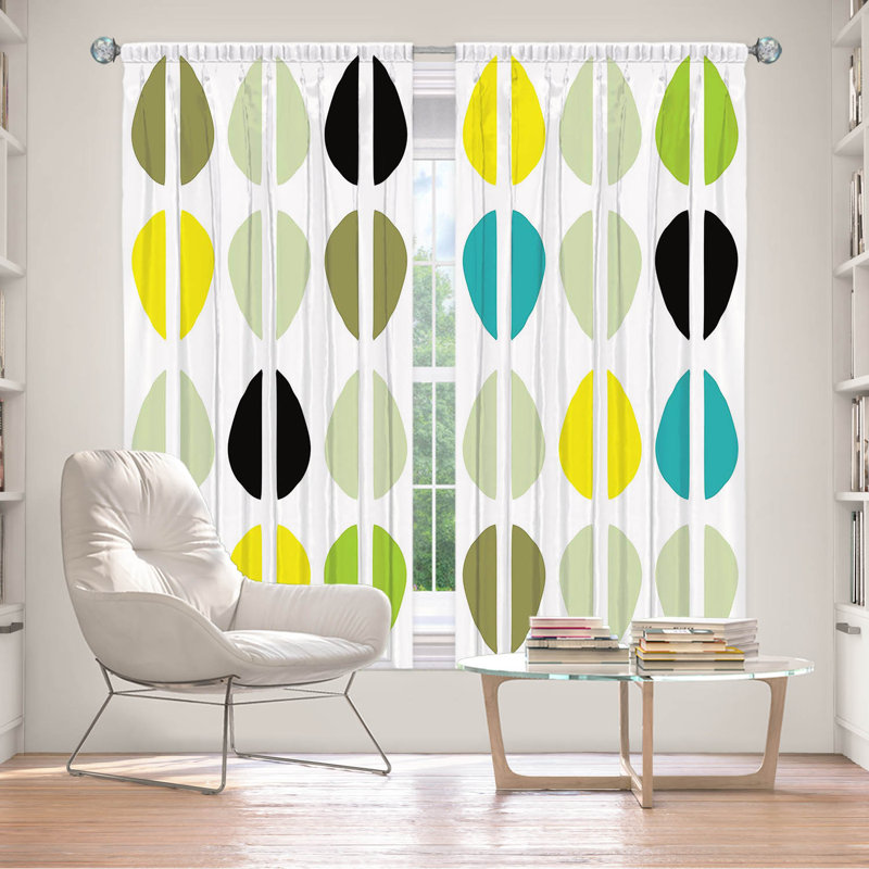 Paire de rideaux obscurcissant en polyester Lenno, L 40 po x L 82 po
