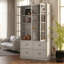 Vitrine en bois avec tiroirs H 78,7 po x l 47,2 po-92616383