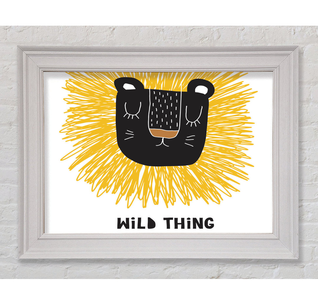 Wild Thing Lion - Einzelner Bilderrahmen Kunstdrucke