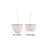 3 - Light Seashell Dimmable Drum Chandelier