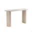 Console 55,25 pouces à motif de faux marbre MARS pour le salon, console étroite avec table d'appoint en MDF Skinny