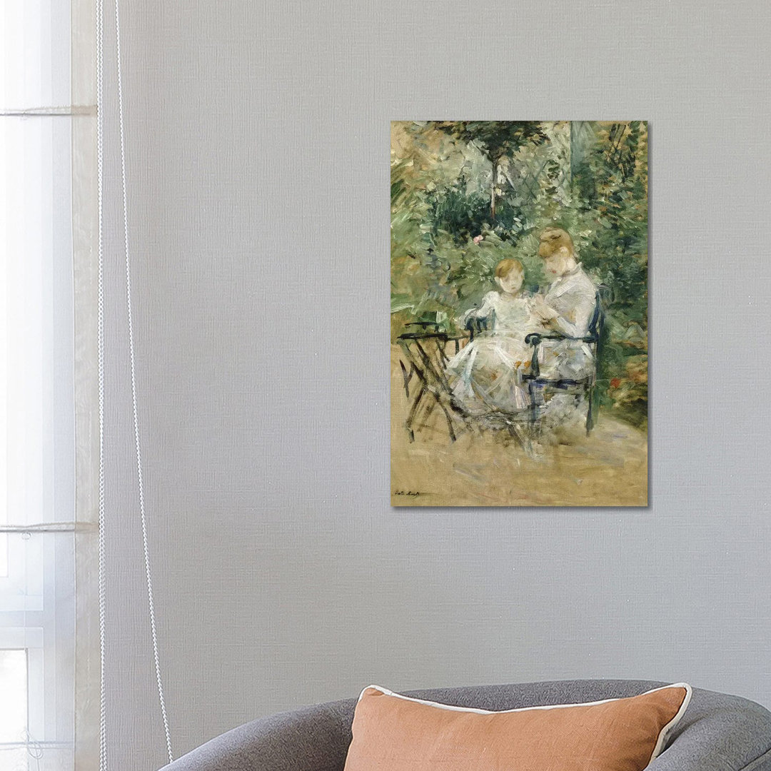 In The Garden (Dans La Jardin), C.1885 by Berthe Morisot - Wrapped Canvas Painting