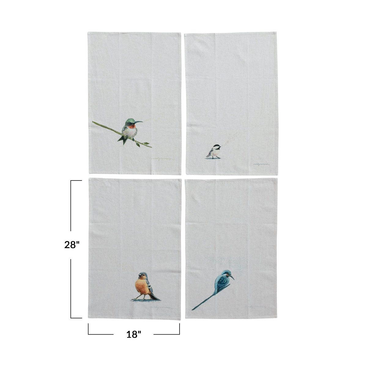 Creative Co-Op Avian Tea Towel - Thumbnail 4