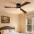 52 In. 3-blade Smart Indoor Flush Mount Ceiling Fan With Remote Control, Noiseless Reversible Dc Motor, Dimmable Led Light-1397411504-1397411507