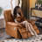 360° Rotation Single Recliner with Phone Holder-1956003289