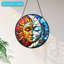 Sun and Moon Suncatcher vitrail suspendu - décorations célestes Sun Catchers Wall Art Home Garden Decorations - 8 "fait à la main pour attraper les fenêtres