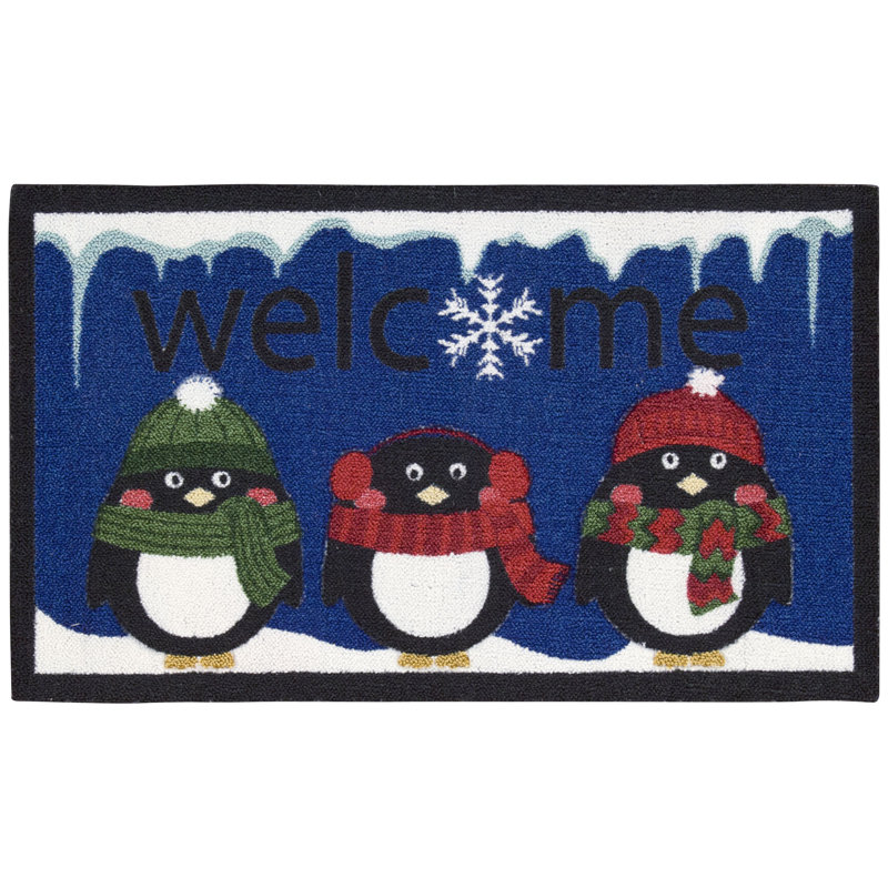 Tapis de zone marine rectangulaire contemporaine