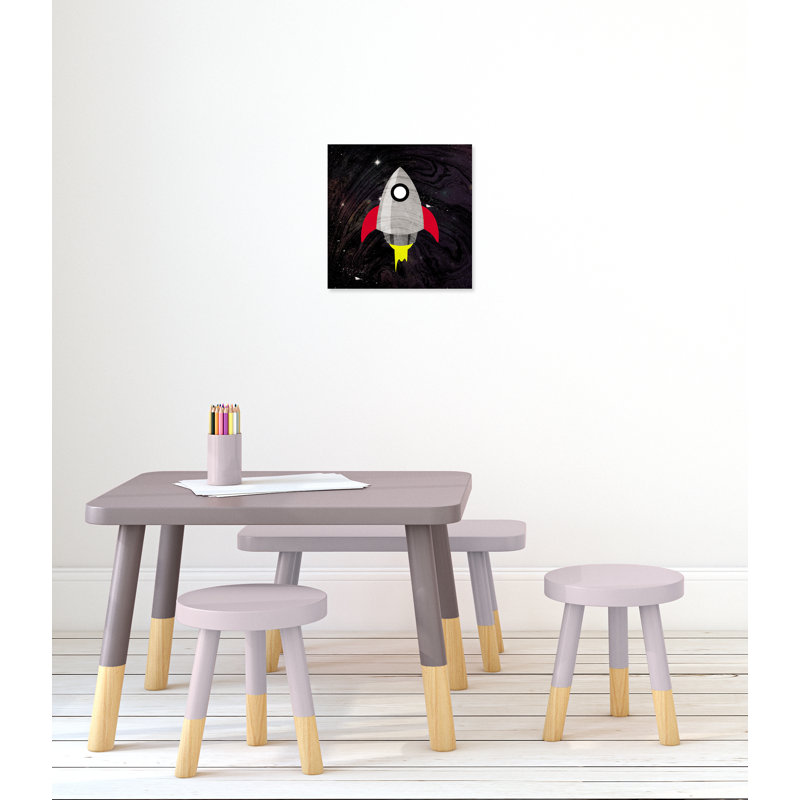 «Spaceship Adventure», art sur toile, H 16 po x l 16 po x P 1,5 po