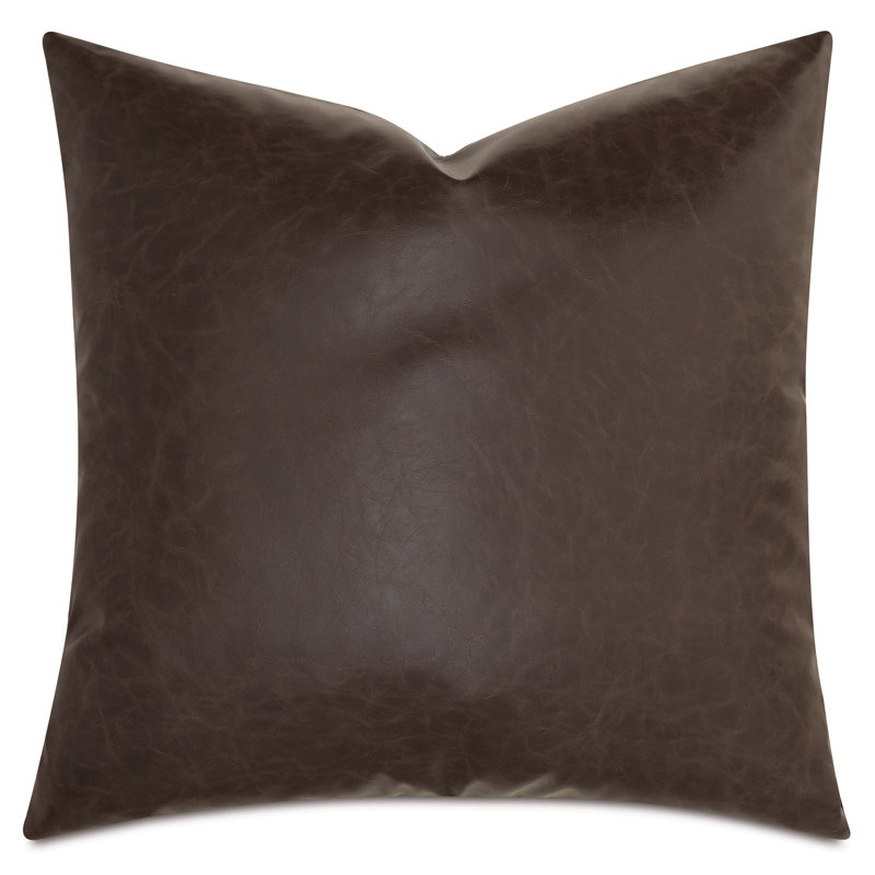 Nevin Square Pillow Cover & Insert, 20"H x 20"W, Bark