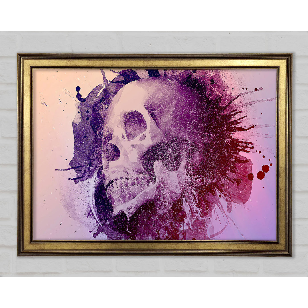 Kunstdruck Watercolour Skull