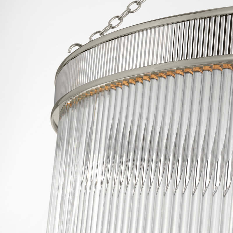 Menil 4 - Light LED Chandelier, Polished Nickel