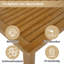 5 - Person Acacia Wood Corner Sofa Set & Coffee Table-2122888288