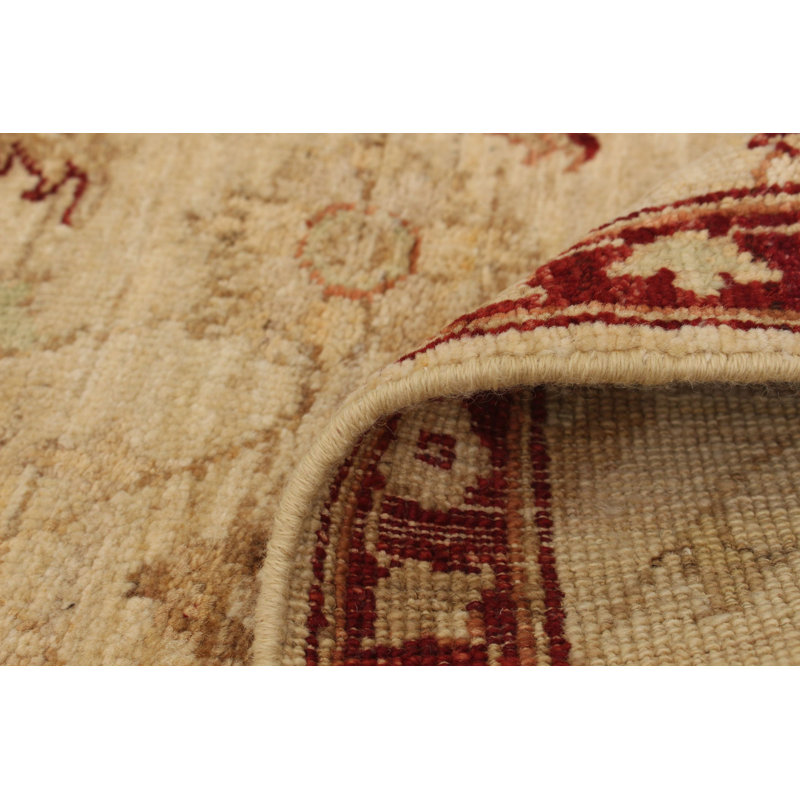 Bertan One-of-a-Kind 2'4" X 6'8" New Age Runner Wool Area Rug in Cream