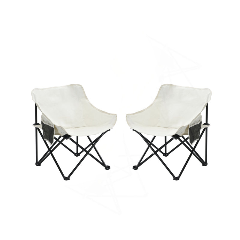 2 chaises de camping d'extérieur pliables / portatives, sac de transport
