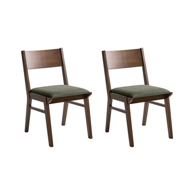 47 cm H Upholstered Fabric Low Back Dining Chair