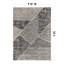 Tapis contemporain délavé à motif géométrique-111840581