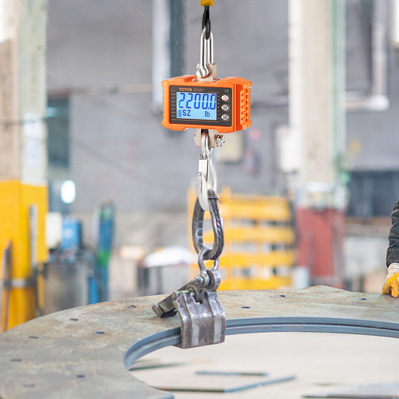 Pèse-personne industriel à échelle de grue numérique de 2200 lb / 1000 kg